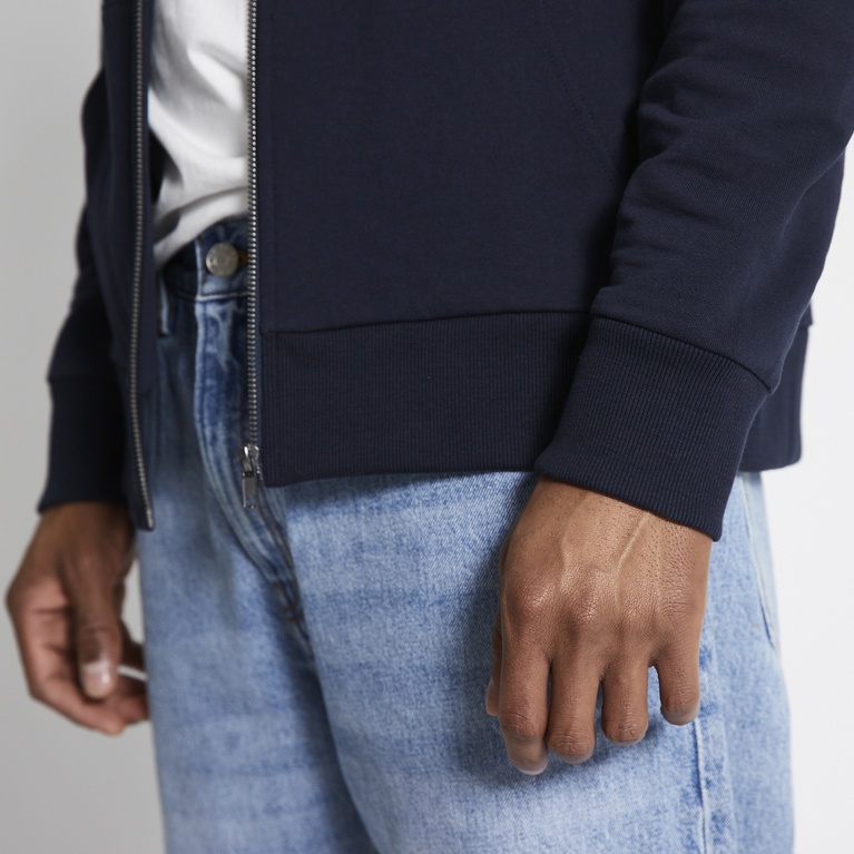 Basic zip hoodie "Rocky" Navy 5